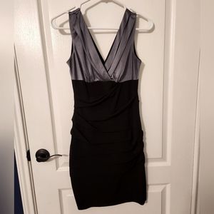 Black and silver dress